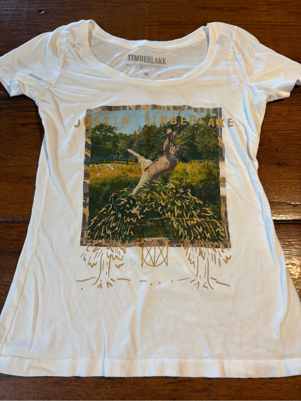 Justin Timberlake White Concert Short Sleeve Tee
